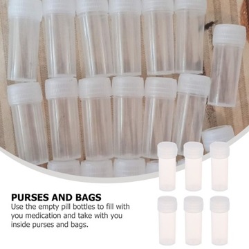 Пластиковые флаконы с крышками для круглых контейнеров объемом 5 мл