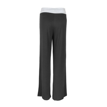 Elastyczne spodnie od piżamy ze sznurkiem M czarne, 3XL