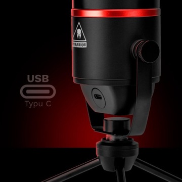 VLOGER GAMING STUDIO МИКРОФОН USB ДЛЯ КОМПЬЮТЕРА МОЩНЫЙ KRUGER WARRIOR