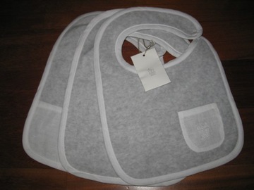 BRUNELLO CUCINELLI komplet 3 śliniaczków (NOWY)