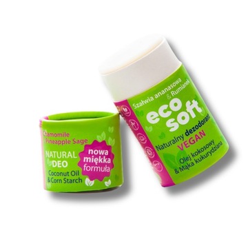 Дезодорант без алюминия ECOSOFT 100% натуральный состав - Шалфей и Ромашка