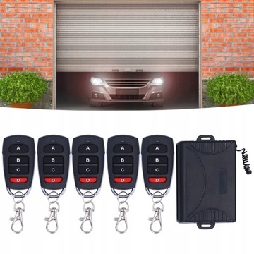 433 МГц, 4-канальный пульт дистанционного управления для гаражных ворот