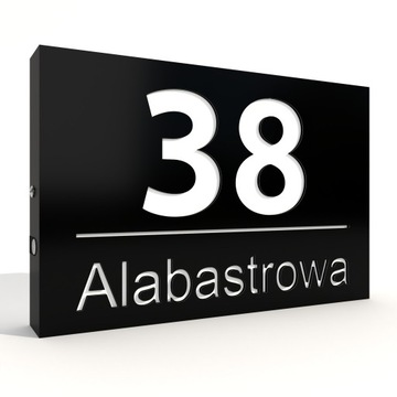 Подсветка номера дома, адресная доска, адрес KML LED 30x20