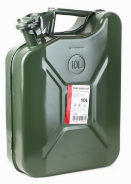 10L металлическая канистра для масла для мазута Attest + металлическая воронка