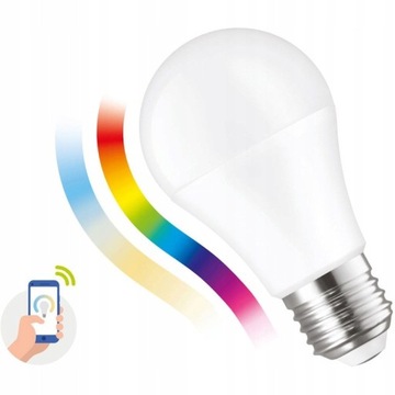 Żarówka Inteligenta LED Smart RGBW Wi-Fi 9W Kolor