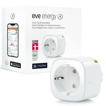 Eve Elgato Energy inteligentne gniazdko elektryczne Matter iOS 11A 2500W