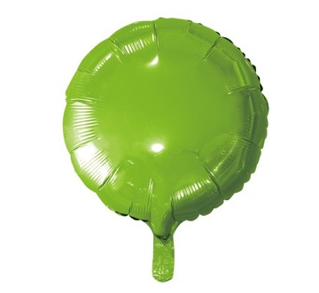 Balon Foliowy Okrągły Jasnozielony Urodziny 46 cm
