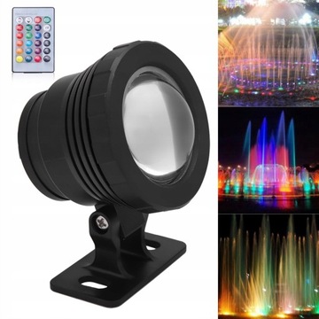 СВЕТИЛЬНИК ПОДВОДНЫЙ С РЕФЛЕКТОРОМ RGB LED БАССЕЙН 12В 10Вт