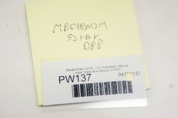 PW137 SKODA SCALA MECHANIZMUS OKNO PRAVÝ PŘEDNÍ