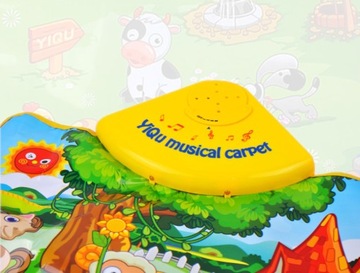 ОБРАЗОВАТЕЛЬНЫЙ МУЗЫКАЛЬНЫЙ КОВРИК ЗВУКИ ЖИВОТНЫХ MP3