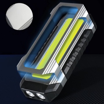 USB перезаряжаемый рабочий свет COB светодиодный фонарик Power Bank 18650 портативный