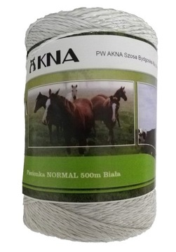 Plecionka NORMAL 500m biała linka splotka do pastucha ogrodzenia owce bydło