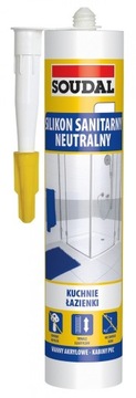 SOUDAL SILIKON SANITARNY NEUTRALNY Bezbarwny