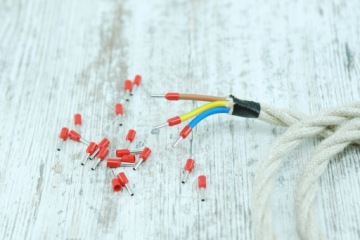 кабельная концевая втулка для плетеного кабеля 1.5мм2 10шт паук