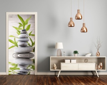 OKLEINA FOTOTAPETA NA DRZWI NAKLEJKA KAMIENIE ZEN
