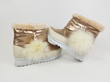 Trendyol fur detail snow ankle boot śniegowce botki r. 37