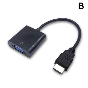 Переходник GEMBIRD A-HDMI-VGA-04 (HDMI M - D-Sub (VGA) F; 0,15 м; черный)
