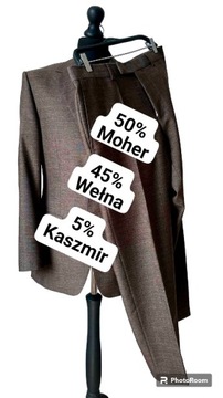 Hugo boss garnitur 5%kaszmir,45%wełna,50%moher Rozmiar:50 (L)