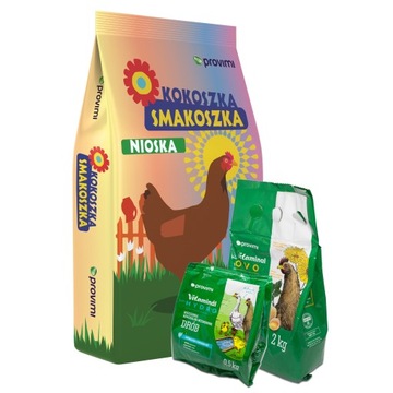 SMAKOSZKA PASZA DLA KUR NIOSEK SYPKA 10 + WITAMINY