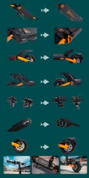 2024 Электромобиль для взрослых Kukirin G2 Pro 45 км/ч 1000 Вт 15,6 Ач