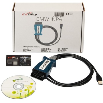 NAJNOWSZY ESDIAG INTERFEJS DIAGNOSTYCZNY INPA 3K + DCAN V2 OBD2 BMW