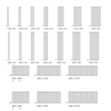 Kolorowy podokienny grzejnik pokojowy ROLO ROOM 50 x 119