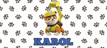 КРУЖКА PAW PATROL HERO RUBBLE ПОДАРОК ​​+ ИМЯ