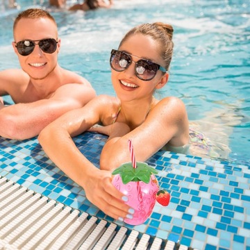 Стаканчики пластиковые детские Strawberry Cup, прозрачные