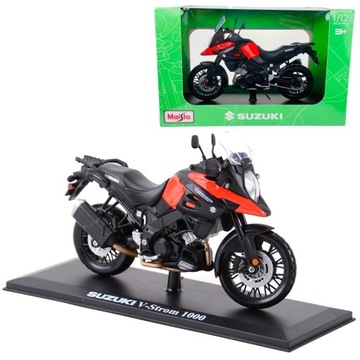 Suzuki V-Strom 1000 model z podstawką skala 1:12 Maisto