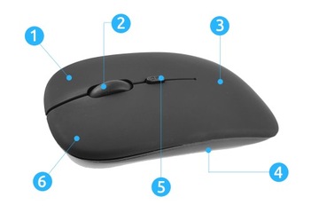 БЕСПРОВОДНАЯ КОМПЬЮТЕРНАЯ МЫШЬ BLUETOOTH БЕСШУМНАЯ ОПТИЧЕСКАЯ МЫШЬ