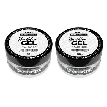 Zestaw Żel Budujący Do Przedłużania Paznokci Clavier 2x30g