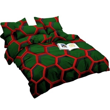 POŚCIEL 3D BAWEŁNA SATYNOWA 200x220 2x POSZEWKA