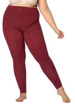 QUEEN SIZE Legginsy 3D LUIZA 120 den garnet r. 6