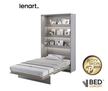 Półkotapczan BED CONCEPT BC-02 120x200 pion szary
