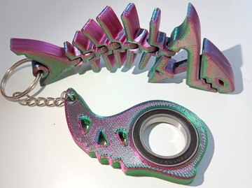 Keyspinner Keyrambit + Rekinek TikTok Key -KOLORY brelok