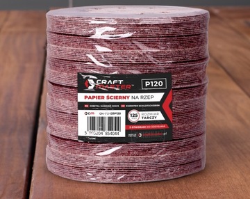 ШЛИФОВАЛЬНАЯ БУМАГА НА ВЕЛКРО 125 мм P120 ДИСК С ОТВЕРСТИЯМИ ШЛИФОВАЛЬНЫЙ НАБОР 10 шт.