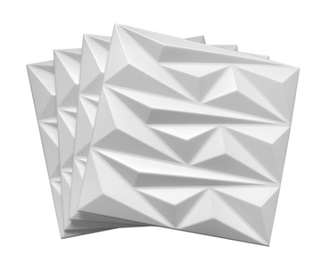 СТЕНОВЫЕ ПАНЕЛИ 3D ПОТОЛОЧНЫЕ КАССЕТЫ 1м2 Топаз БЕЛЫЙ
