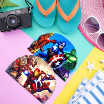 ДЕТСКИЕ ТКАНЕВЫЕ ШАПОЧКИ ДЛЯ ПЛАВАНИЯ MARTOON, НАБОР ИЗ 2 ШТ.