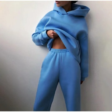 Fleece-lined Tracksuits Women Casual Hoodies Sweat