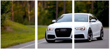 3x OBRAZ NA ŚCIANĘ AUDI RS5 BIAŁE 50x70