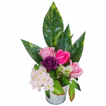 Букет мыльных цветов, мыльные розы, гортензии, подарок на женский день