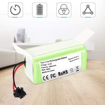 СМЕННАЯ АККУМУЛЯТОРНАЯ БАТАРЕЯ 14,4 В, СОВМЕСТИМАЯ С EUFY ROBOVAC 11 11S 35C 2800 МАЧ