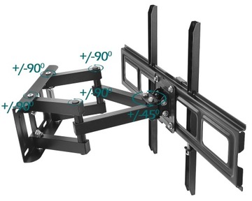 СВЕРХПРОЧНОЕ ВРАЩАЮЩЕЕСЯ КРЕПЛЕНИЕ ДЛЯ ТЕЛЕВИЗОРА ВЕШАЛКА ДЛЯ ТЕЛЕВИЗОРА 32–80 дюймов, универсальная