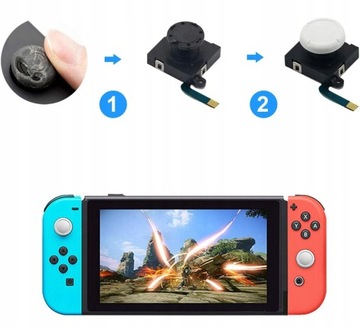 ЧЕРНЫЕ РЕМОНТНЫЕ КРЫШКИ-ЛАСТИНКИ ДЛЯ JOY-CON ПЛАСТИКОВЫЕ