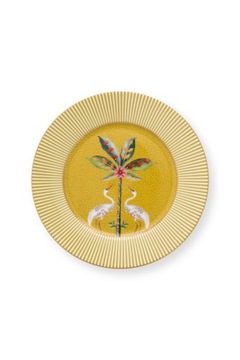 Talerz deserowy La Majorelle Yellow Żuraw PiP Studio, 17 cm