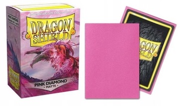 Koszulki na karty Dragon Shield Matte Pink Diamond