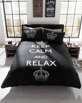 Pościel dwustronna Keep and Calm 260x220 cm outlet