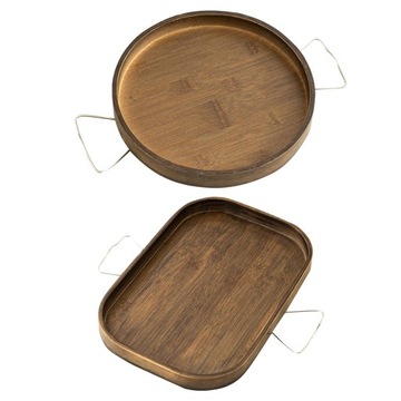 2x Wooden Sofa Arm Rest Clip On Collapsible Multi