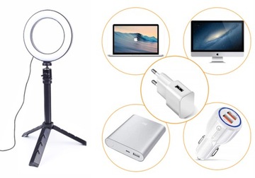 СВЕТОДИОДНАЯ КОЛЬЦЕВАЯ ЛАМПА ДЛЯ МАКИЯЖА ШТАТИВ ДЛЯ СЕЛФИ