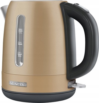 Czajnik elektryczny stalowy Sencor 1,2 l złoty